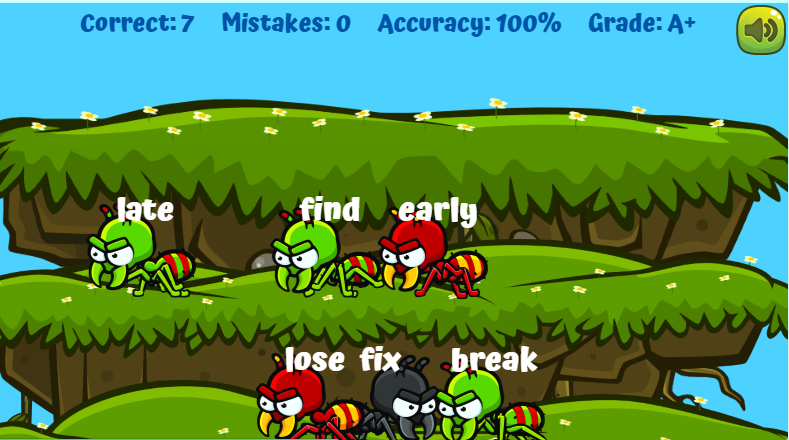 ANTonyms Game