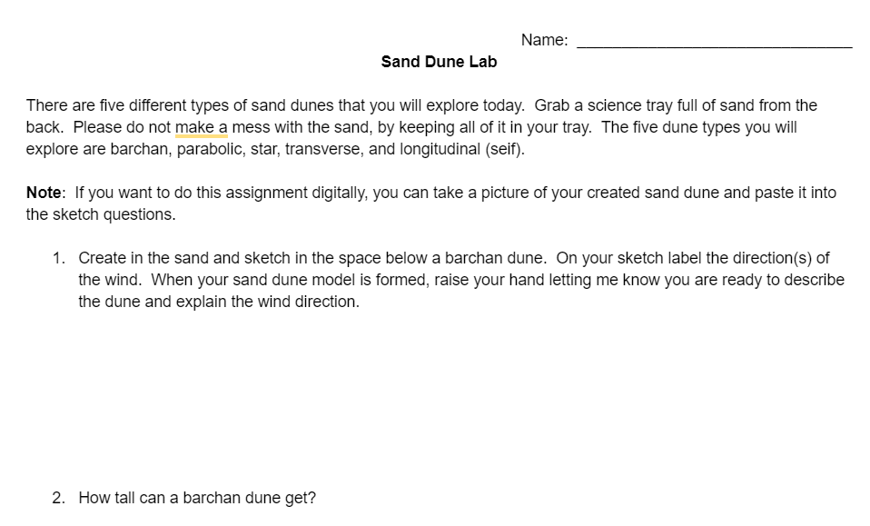 Understanding Sand Dunes