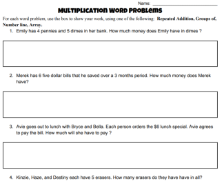 multiplication word problems image