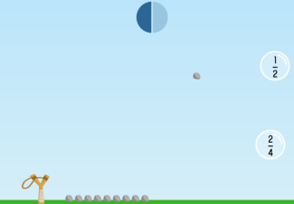 Identify That Fraction Sling Shot Game Image
