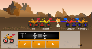 Comparing Fractions Tug of War Multiplayer Game
