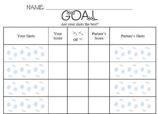 Goal: A game of addition and comparing numbers