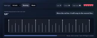 the ruler measurement speed game image.