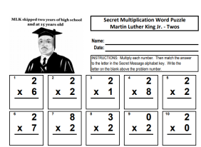 King Puzzle math