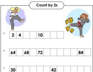 Counting by 2s Worksheet image