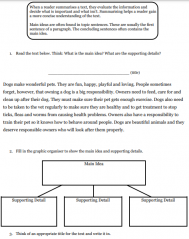 main idea and supporting details worksheet image