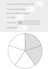 Fraction shape creator