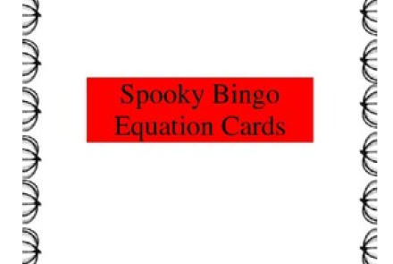 Spooky Multiplication Bingo Cards and Call Sheet