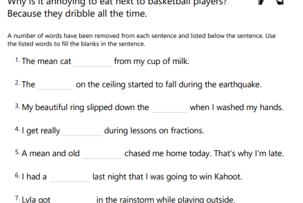 'dr' Blend Phonics Cloze Reading Worksheet