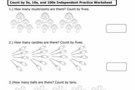 Get the skip counting worksheet