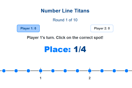 Fractions on number line greater than 1 whole