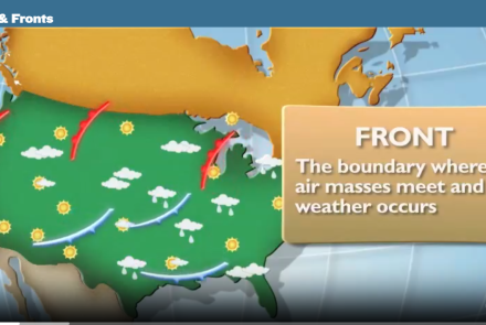 Understanding Weather Fronts by Analyzing Surface Weather Maps Activity