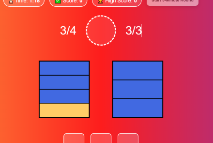 Compare the Fractions Speed Game