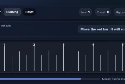 the ruler measurement speed game image.
