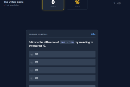 add subtract unfair game