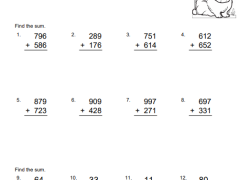 Triple Digit and Three Values Addition Review