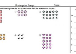 Arrays to Equations Worksheet