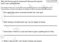 'cr' blends spelling worksheet