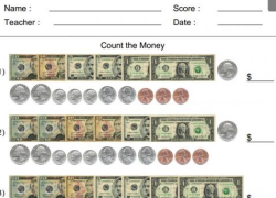 Counting Money Worksheet Generator