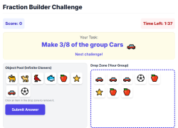 Fractions of Groups Challenge.