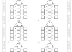 Multiplication and Division Fact Families