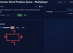 Perimeter Word Problem Game