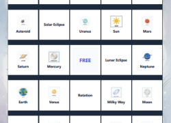 Solar System Bingo Cards