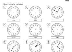 It's Time for a Time Out Telling Time Worksheet
