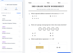 3rd Grade Worksheet Builder