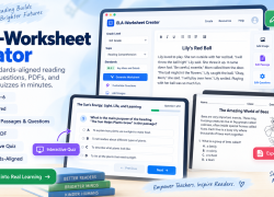 ELA-Worksheet Generator Promo Image
